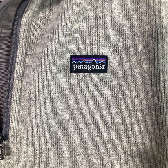 Womens Patagonia Better Sweater 1/4 Zip Fleece Pullover Jacket Gray M Polyester - Picture 6 of 8